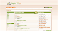 Desktop Screenshot of duvoyage.com