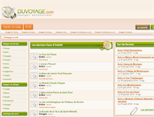 Tablet Screenshot of duvoyage.com